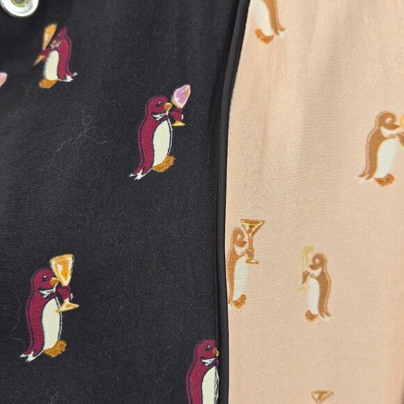 Coach Size 2 Reversible Bomber Varsity Jacket Navy White Penguin  Snap Front - Picture 10 of 16